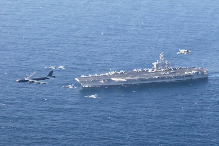 The USS Abraham Lincoln aircraft carrier has been sent to the Indian Ocean.