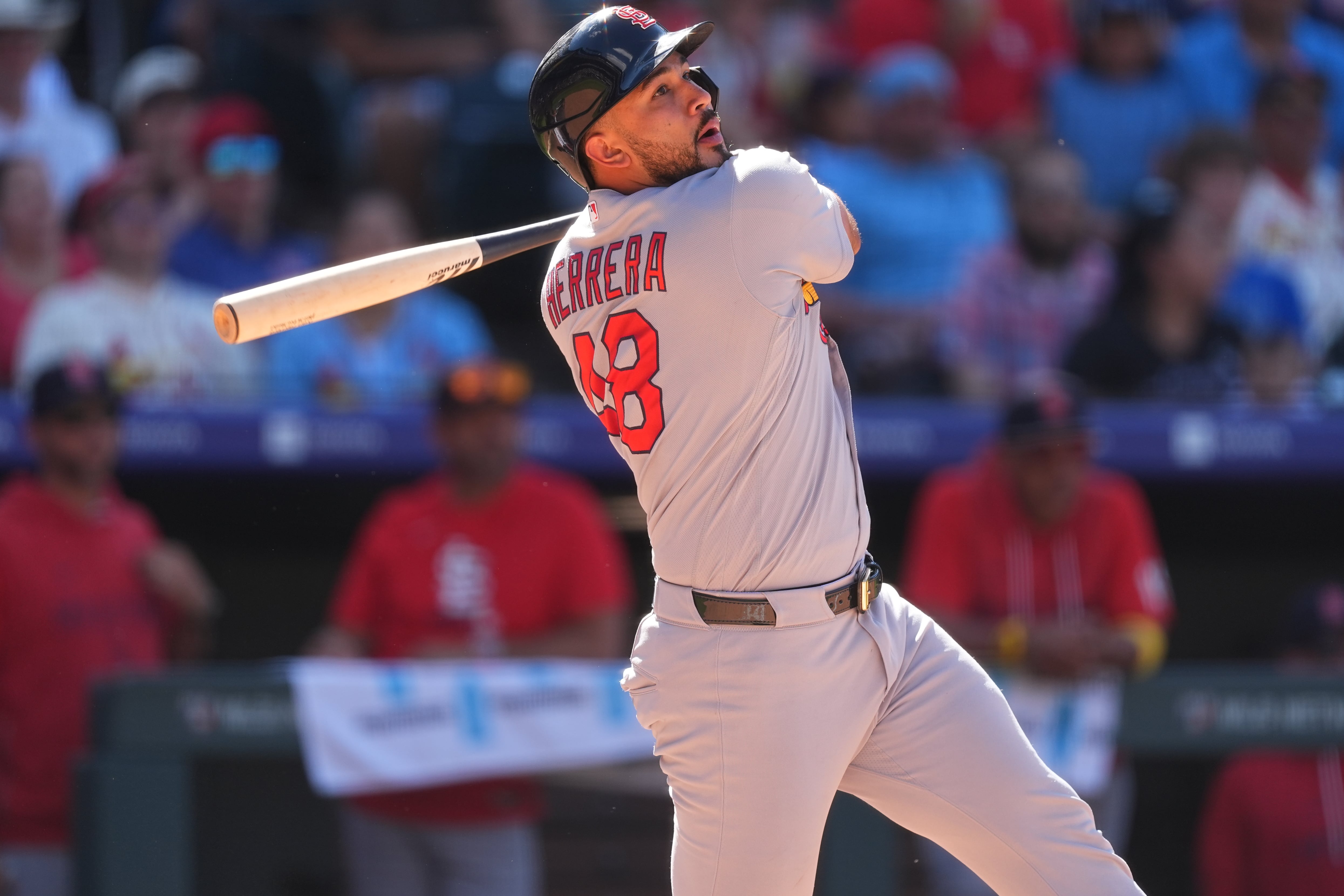 Herrera and Hjerpe lead Cardinals to a 10-8 win over the Rockies