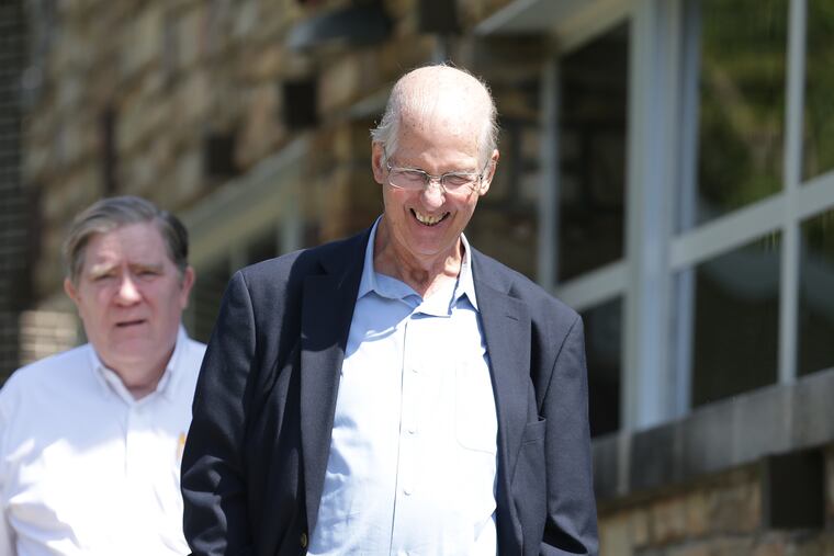 Defrocked Archdiocese of Philadelphia priest Francis Trauger was all smiles after turning himself in on child sexual abuse charges in Bristol, Pa. this month.