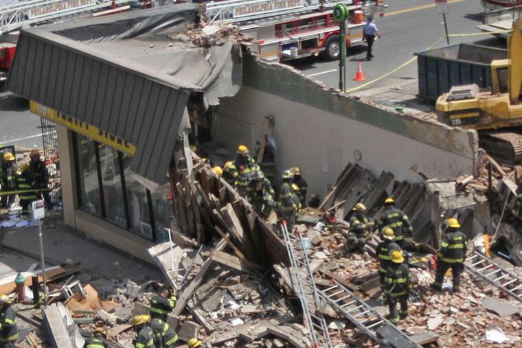 A West Deptford man foresaw trouble at the scene of the fatal building collapse at 22d and Market.