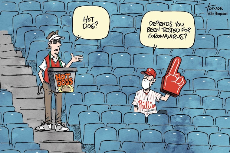 Rob Tornoe's coronavirus cartoon for Thursday, March 6.