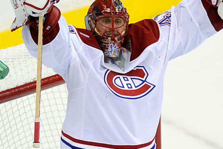 Jaroslav Halak made 41 saves in the Canadiens' Game 7 win over the Capitals. (Nick Wass/AP)