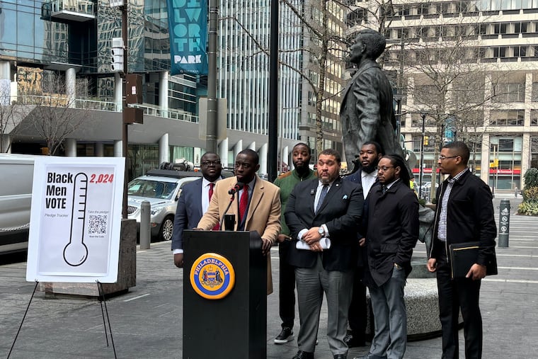 Councilmember Isaiah Thomas launched an initiative Tuesday to register more young Black men in Philadelphia to vote.