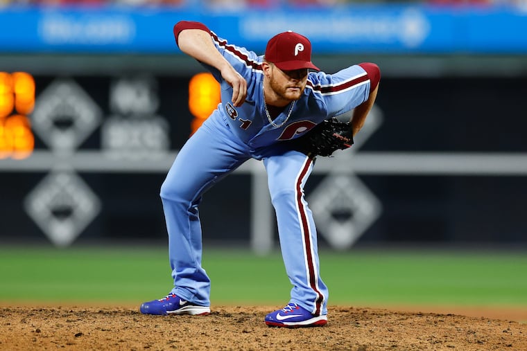 Phillies closer Craig Kimbrel has struggled since the All-Star break.