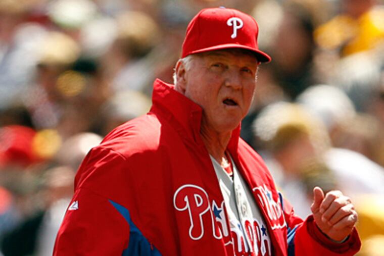 Charlie Manuel and the Phillies are 12 games under .500. (Yong Kim/Staff Photographer)