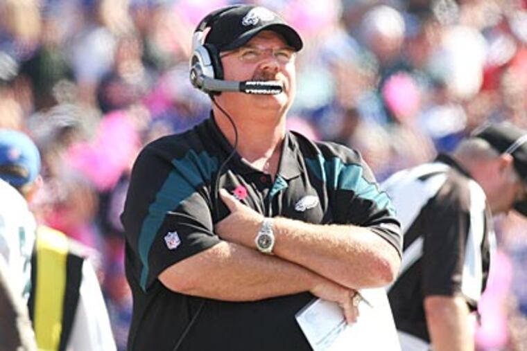 Andy Reid and the Eagles lost their last game against the Cowboys. (Steven M. Falk/Staff Photographer)