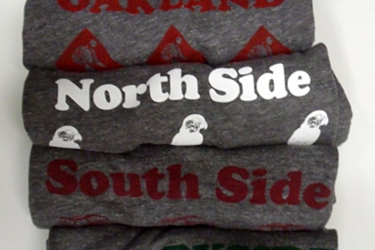 Julia DiNardo, a neighborhood designer from Pittsburgh, develops these tees.