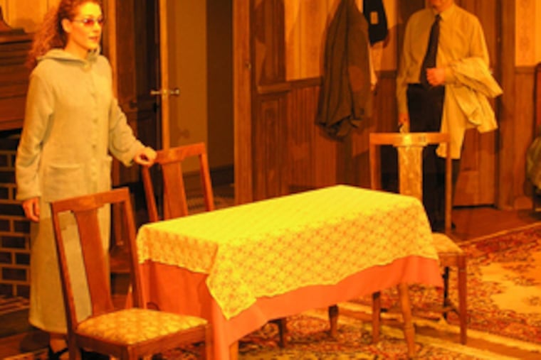 Sarah Kiefer and Marc Weil play a blind woman and the nebbishy boarder Boney Kern. The acting is fine, the banalities wretched.