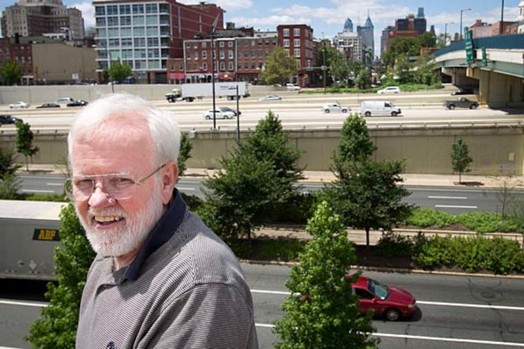 Ross Brightwell envisions park space, an amphitheater or maybe even a roller coaster over a covered stretch of Interstate 95. (Alejandro A. Alvarez/Staff)