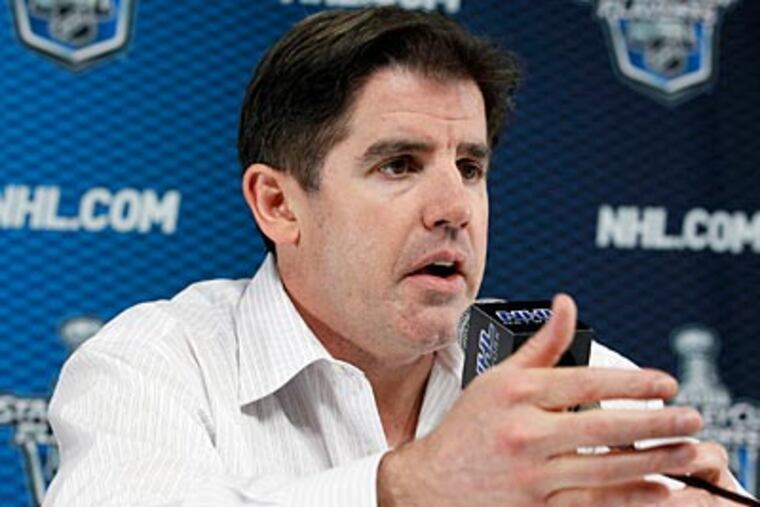 "Once it got to 3-0, the fight seemed to leave us," Flyers coach Peter Laviolette said. (Yong Kim/Staff Photographer)