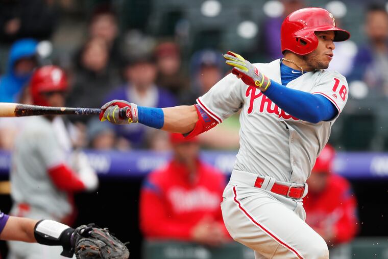 Cesar Hernandez didn't keep his head up on the bases on Sunday, resulting in a lost opportunity for the Phillies.
