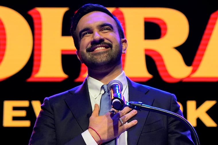 Zohran Mamdani speaks after winning the New York City mayoral election on Tuesday.