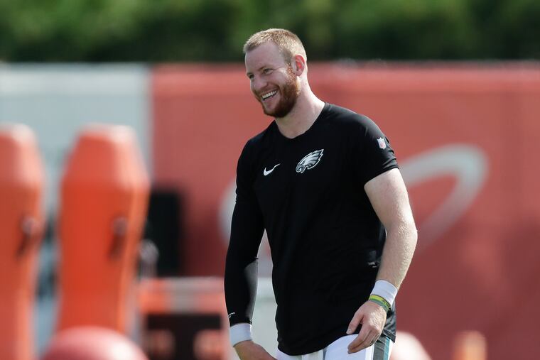 Eagles quarterback Carson Wentz needs to cut down fumbles and be more productive on first down this season.