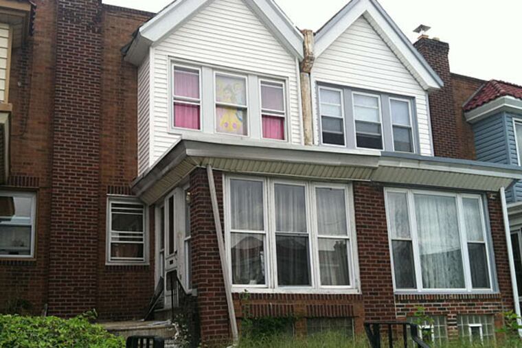 The West Oak Lane house where Nathalyz Rivera, 3, lived. Her parents are in police custody. (Mike Newall/Staff)