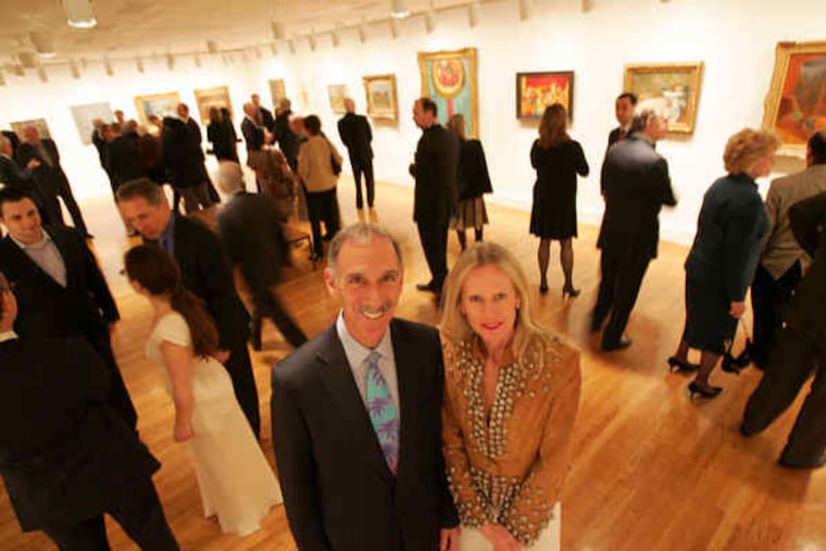Dennis and Gisela Alter at the "Cezanne and Beyond" exhibit at the Philadelphia Museum of Art in February. Alter and his company, Advanta Corp., sponsored the show.