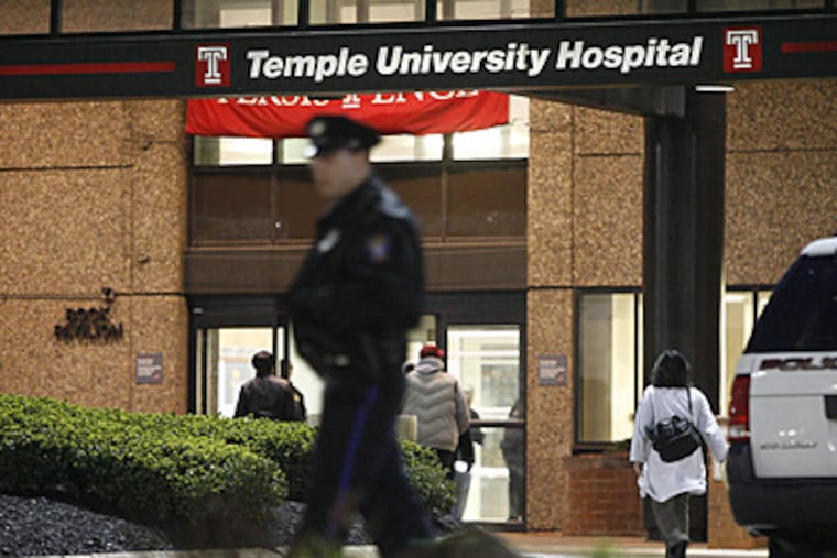Under Gov. Corbett's budget proposal, Temple University Hospital would be among the hardest hit hospitals in the state because of funding cuts to supplemental medical assistance programs. (Alejandro A. Alvarez / File)