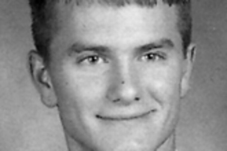 Clearview alumnus Sean McQuade is shown in this 2003 yearbook photo. His condition was upgraded to serious yesterday.