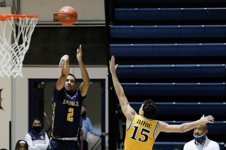 La Salle guard Scott Spencer made four threes and led the Explorers with 16 points.