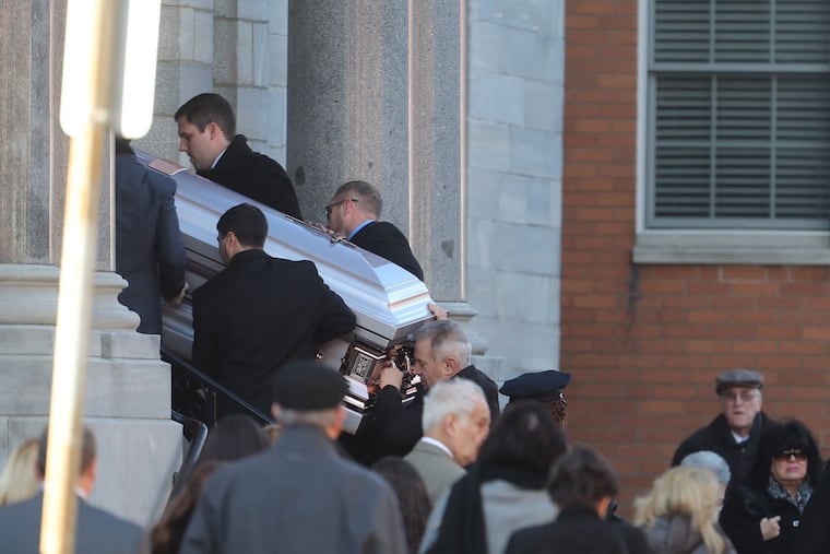 Funeral services were held Friday for Marie Buck, who was shot and killed in her South Philadelphia corner store on Christmas Eve.