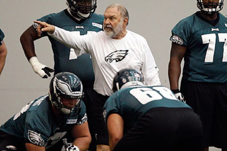 Howard Mudd coached the Eagles offensive line for just two years, but he left an indelible mark.