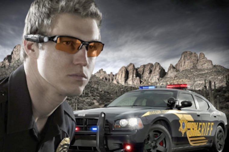 (Officer wearing AXON Flex)