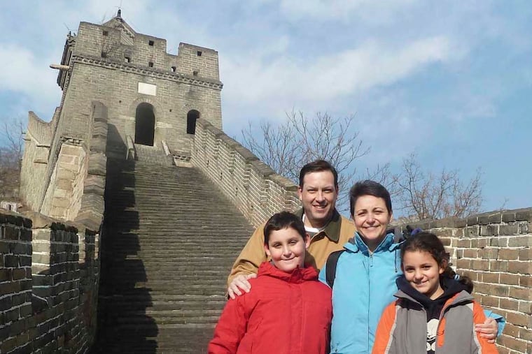 In China for work, in 2011, Deborah Grayson Riegel took her family along. They were at the Great Wall.