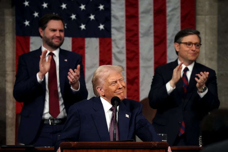 President Donald Trump addresses a joint session of Congress on Tuesday.