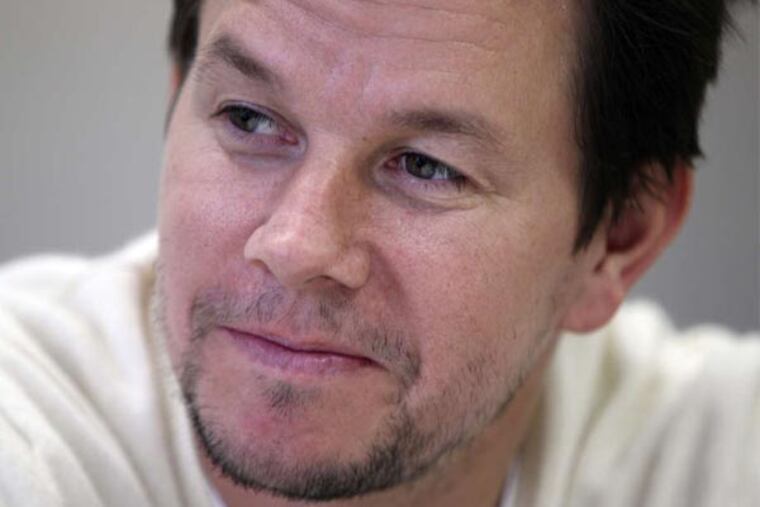 Mark Wahlberg talks about his new movie while in Center City last week. He's been in five films shot in Philly, including "Invincible," about the Eagles' Vince Papale.
