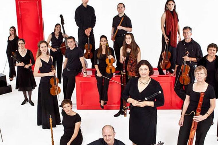 The Tempesta di Mare baroque chamber group played Jean-Fery Rebel's "Les Elements" and music by Marais and Telemann at the Perelman Theater Saturday.