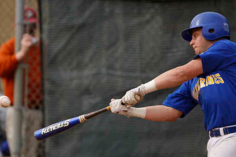 Kennedy-Kenrick's Christian Walker smacks a triple. He hit .588 this season. The senior third baseman has signed to play at the University of South Carolina.