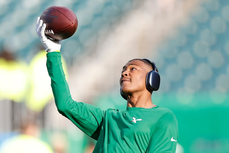 Eagles wide receiver DeVonta Smith has seen fewer targets than he's used to during the Eagles' recent win streak.