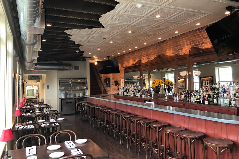 Andrew P. Abruzzese, who briefly operated the Philadelphia location of Pineville Tavern (pictured), was sentenced to jail after pleading guilty to charges related to his firing a BB gun at two occupied houses late one night in February 2020.