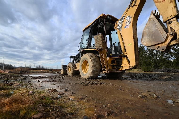 An open land site is shown in East and West Whiteland Townships in Chester County on Thursday, January 5, 2023, where Green Fig LLC has proposed its data center project.