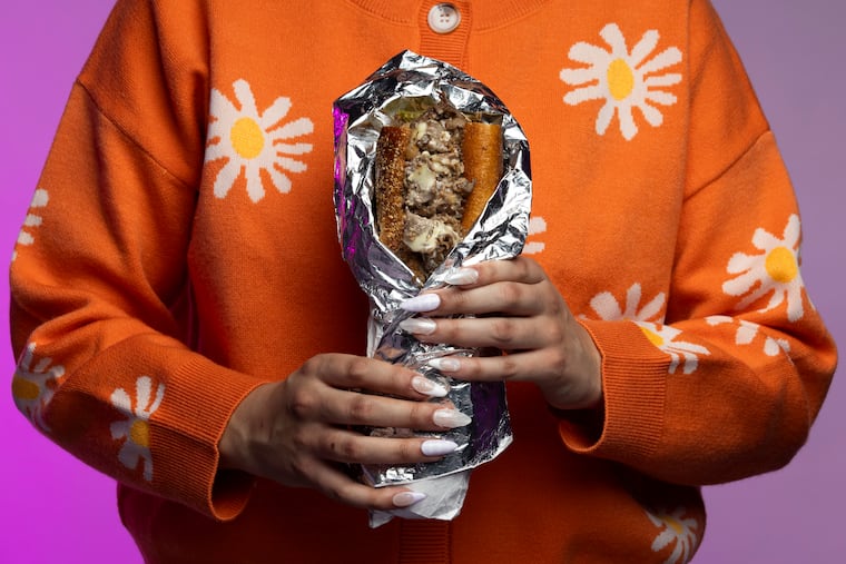 A cheesesteak from Del Rossi’s photographed in the Philadelphia Inquirer studio on Tuesday, Jan. 28, 2025 in Philadelphia.