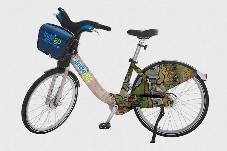 A fleet of 10 bikes wrapped in paintings from the Barnes collection is set to hit the streets Sept. 14 in a collaboration between the museum and Indego. Ten more will follow next spring.
