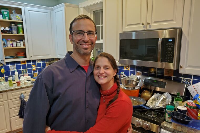 Jeff and Lisa during the holidays.