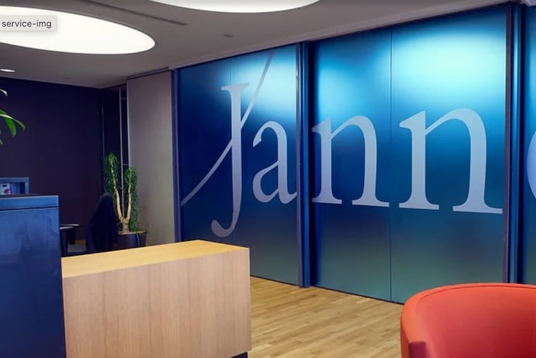 Office lobby at Janney Montgomery Scott headquarters, Philadelphia