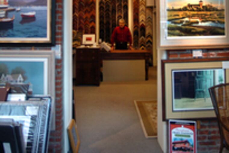 Bob Macchione opened the Frame Station Gallery in the restored Berwyn train station in 1986.