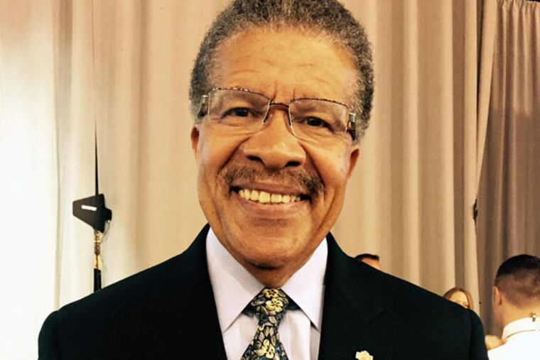 Jerry Davis: To present the Communion wine to Pope Francis at Mass at the Cathedral Basilica of Ss. Peter and Paul. (STEPHANIE FARR/DAILY NEWS STAFF)