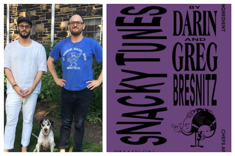 Greg (left) and Darin Bresnitz have converted their popular Snacky Tunes podcast into a book.