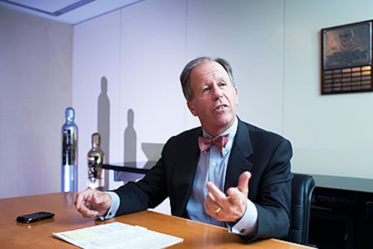 Peter McCausland, Chairman and CEO of Airgas, at the company's offices in Radnor in March. (File Photo: Ed Hille / Staff Photographer)