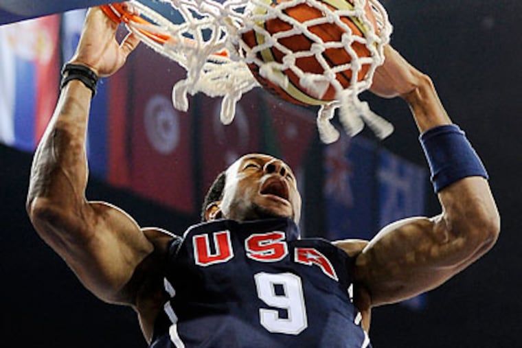 Andre Iguodala scored 11 points in the United States' 99-77 win over Slovenia. (Mark J. Terrill/AP)
