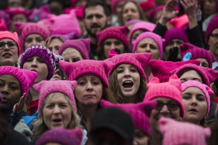 Crowds gather for the Women's March on Washington