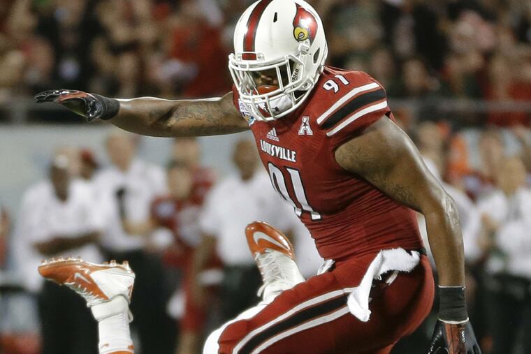 An NFL insider has mixed reviews of the Eagles' first pick: Louisville's Marcus Smith.
