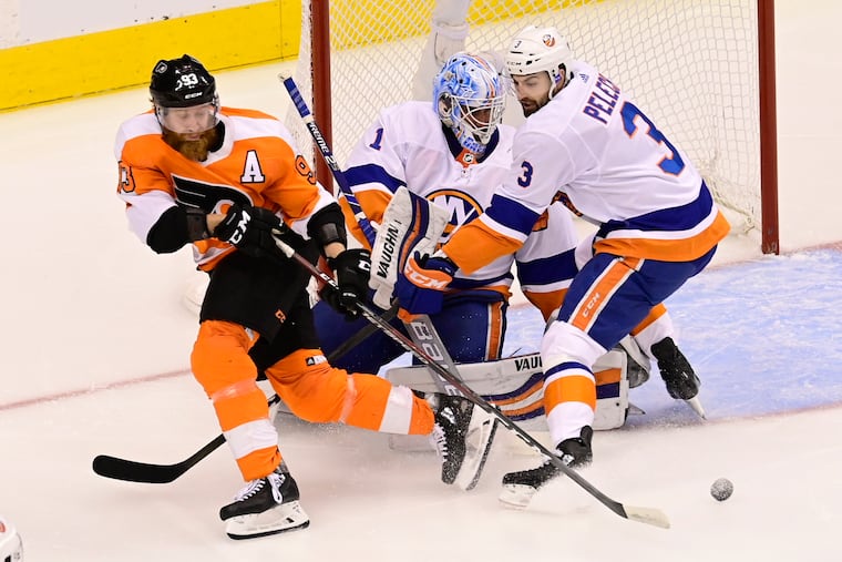 If the NHL really wants to go full-sponsorship, we could start calling this Flyers forward "Jake from State Farm."