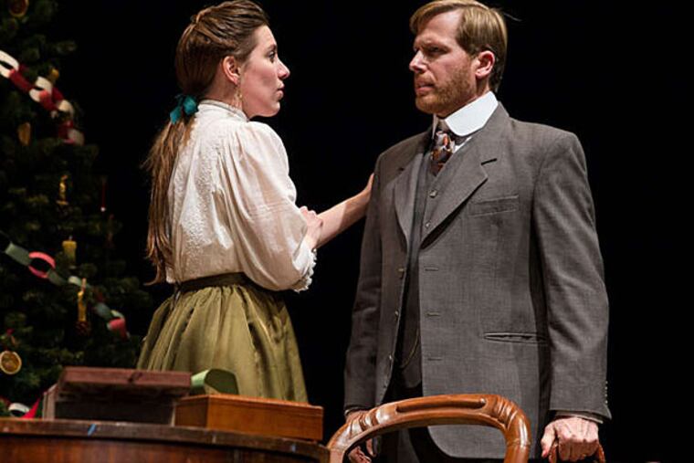 Kim Carson and David Arrow star in the Delaware Theatre Company's production "Nora," based on Ingmar Bergman's reinterpretation. (MATT URBAN)