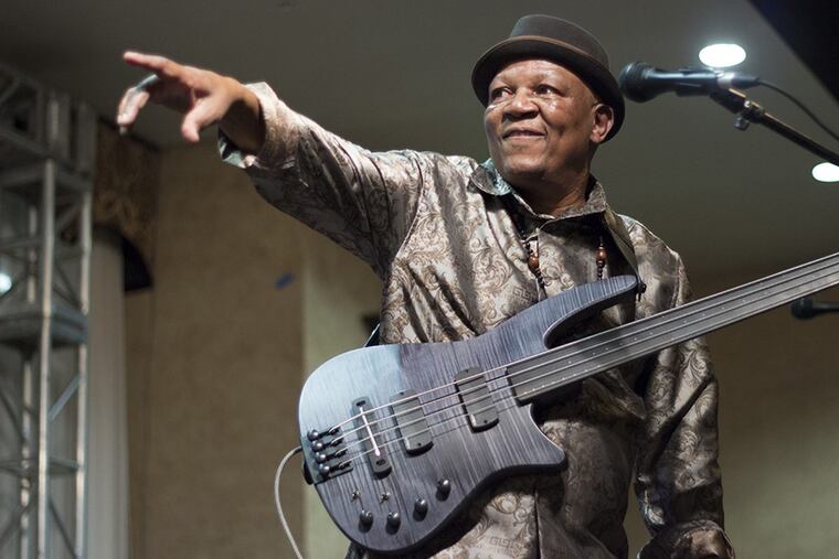 Bakithi Kumalo pays tribute to Paul Simon's Graceland at the Ardmore Music Hall on Saturday. He played on the original album