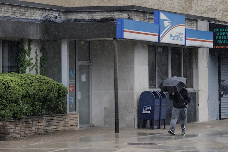 Dozens of Republican mail ballot applications submitted in the last week list the address of a P.O. box at this post office at 1713 S. Broad St. in South Philadelphia.