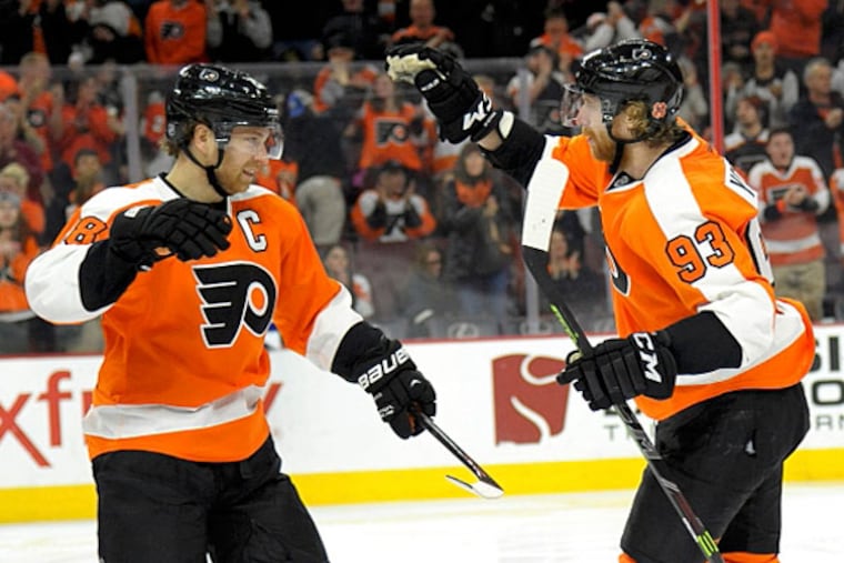Philadelphia Flyers right wing Jakub Voracek (93). (Eric Hartline/USA TODAY Sports)