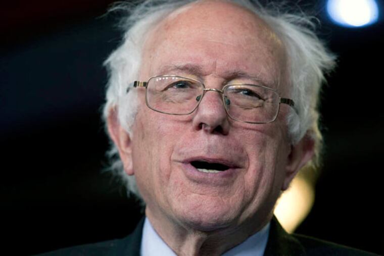U.S. Sen. Bernie Sanders of Vermont announced on Thursday that he's running for president as a challenger to Hillary Clinton for the Democratic nomination. (CAROLYN KASTER / Associated Press)